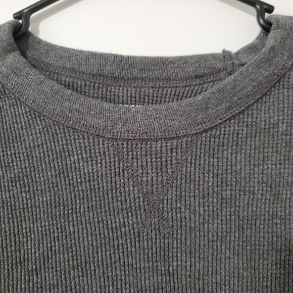 Mossimo Grey Cotton Long Sleeve Medium Shirt - Picture 3 of 6